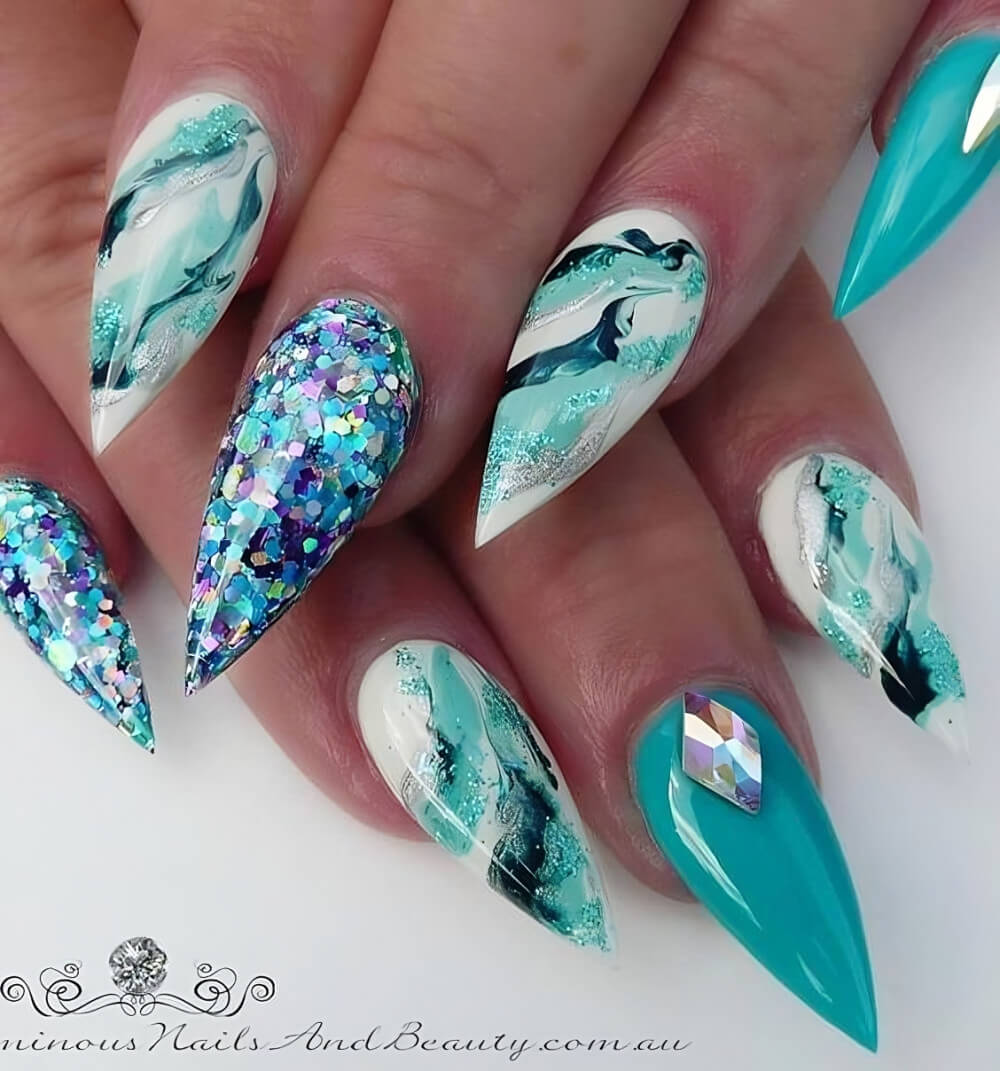 30 Gorgeous Mountain Peak Nails For Charming Girls - 191