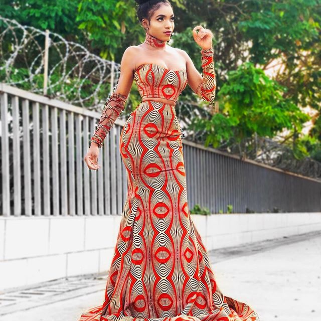 ankara long gown pictures