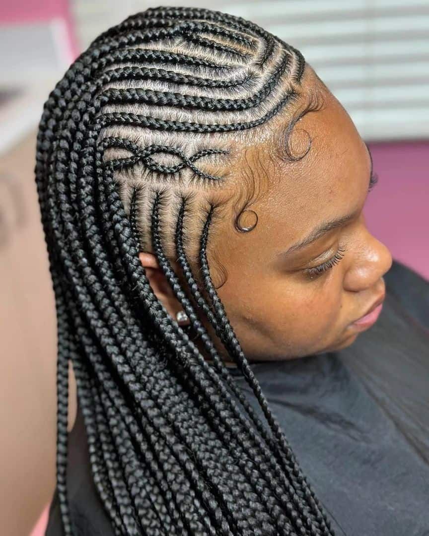 Hottest Ghana Braids Hairstyle Ideas for 2024 (9) – Explore Trending