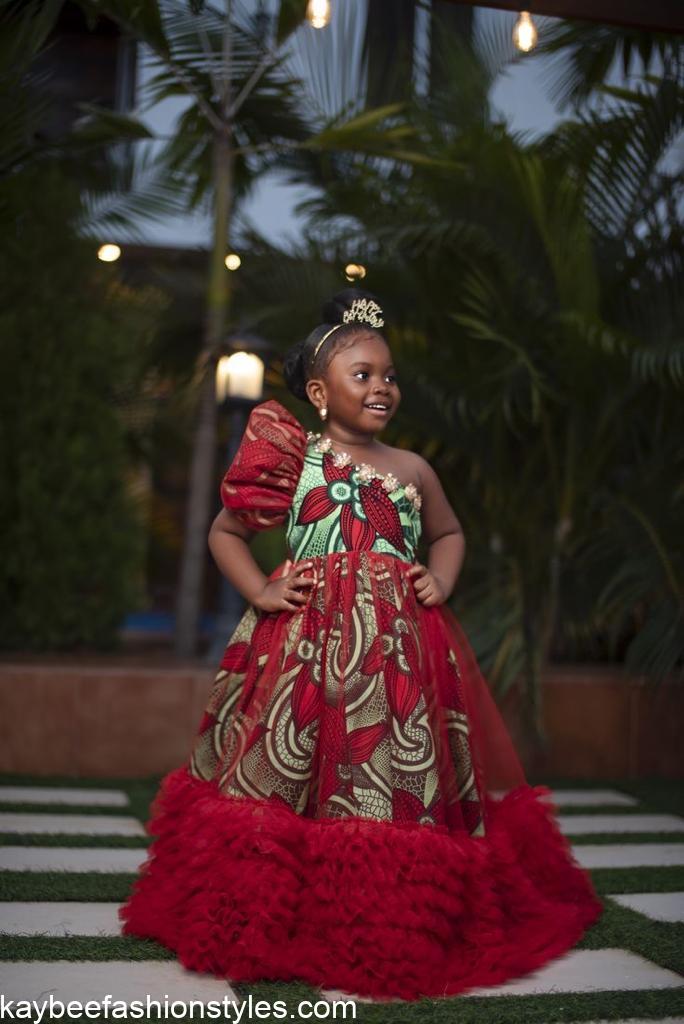 Latest Christmas Gown Styles for Little Girls in Nigeria