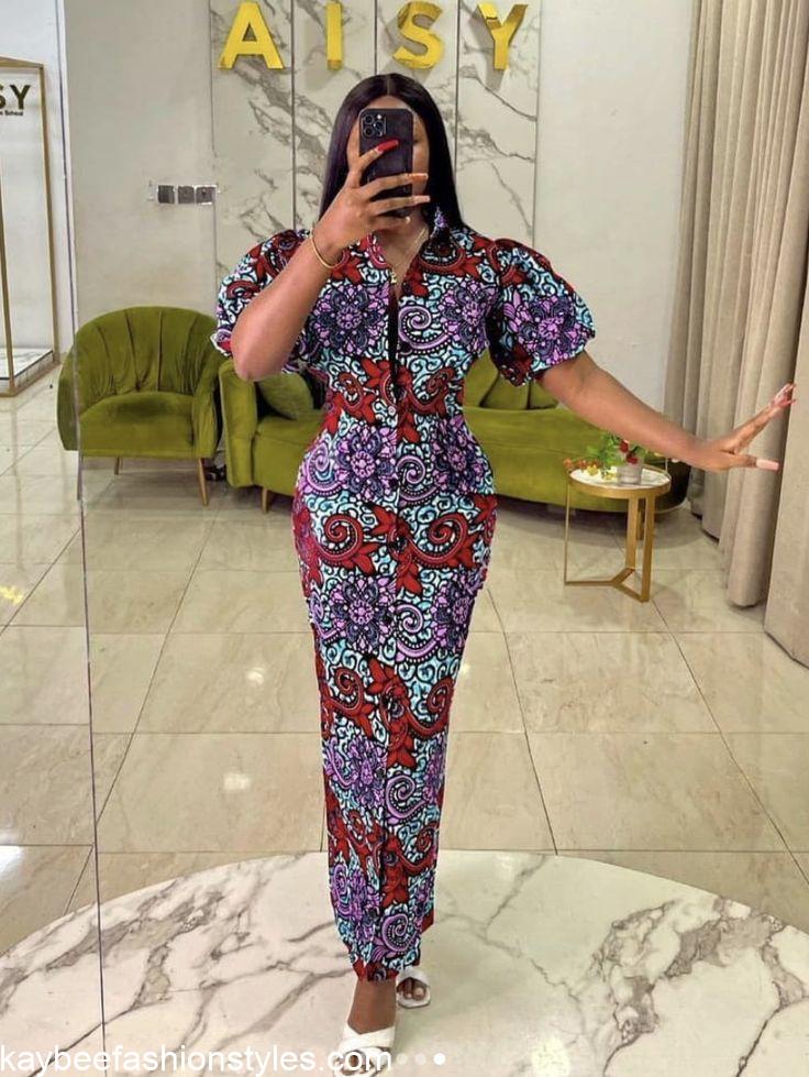 Best Ankara Long Gown Styles for Ladies