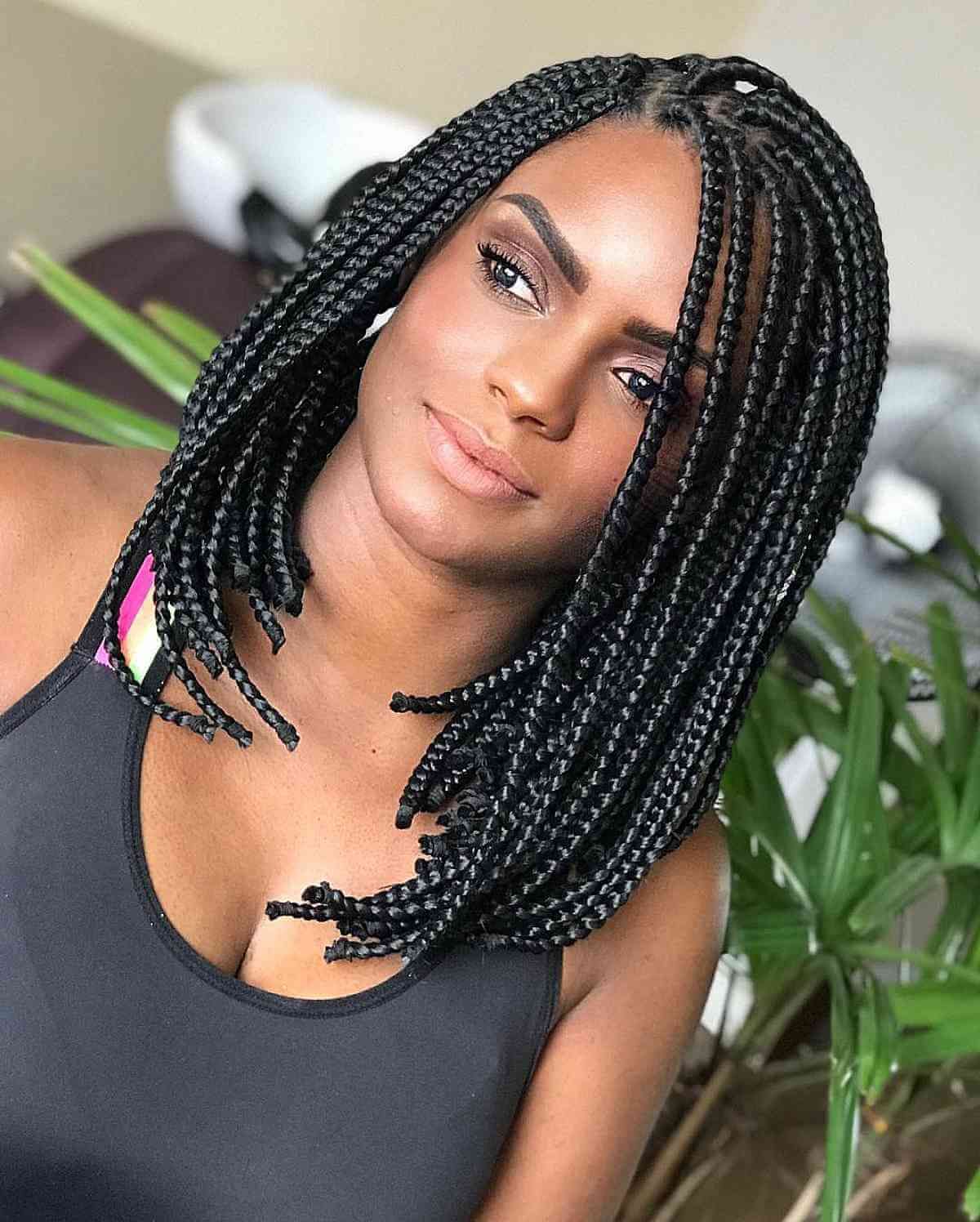 Short Box Braids Hairstyles for Divas 2024 (21) – Explore Trending